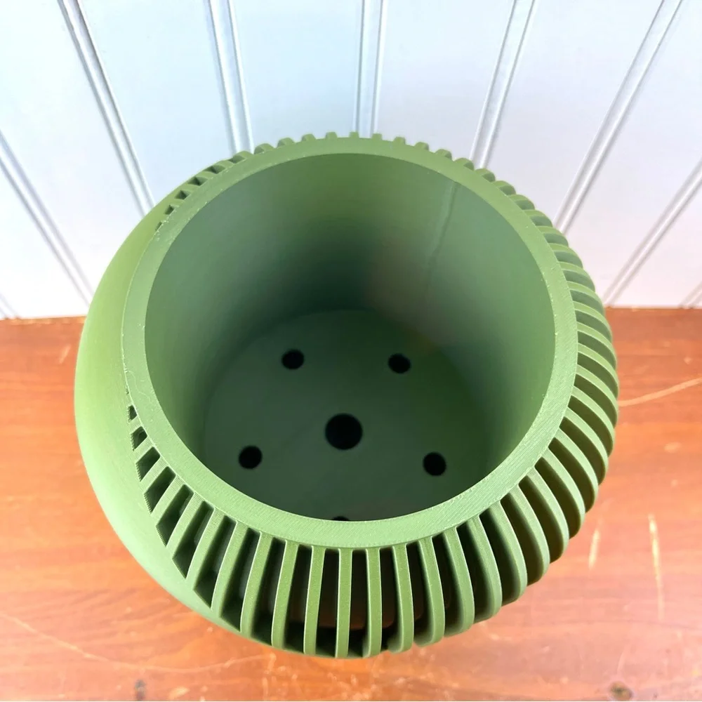 Indoor Flower Pot,The Narvo Planter Pot w/ Drainage Hole & Drip Tray